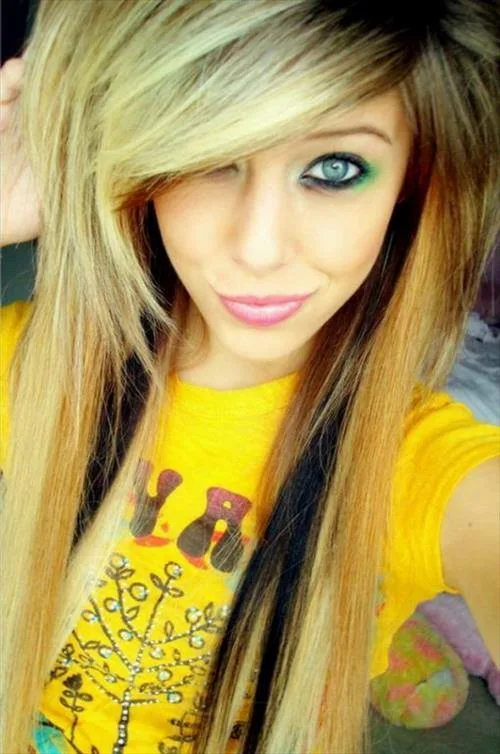 Blond Highlights Long Layered