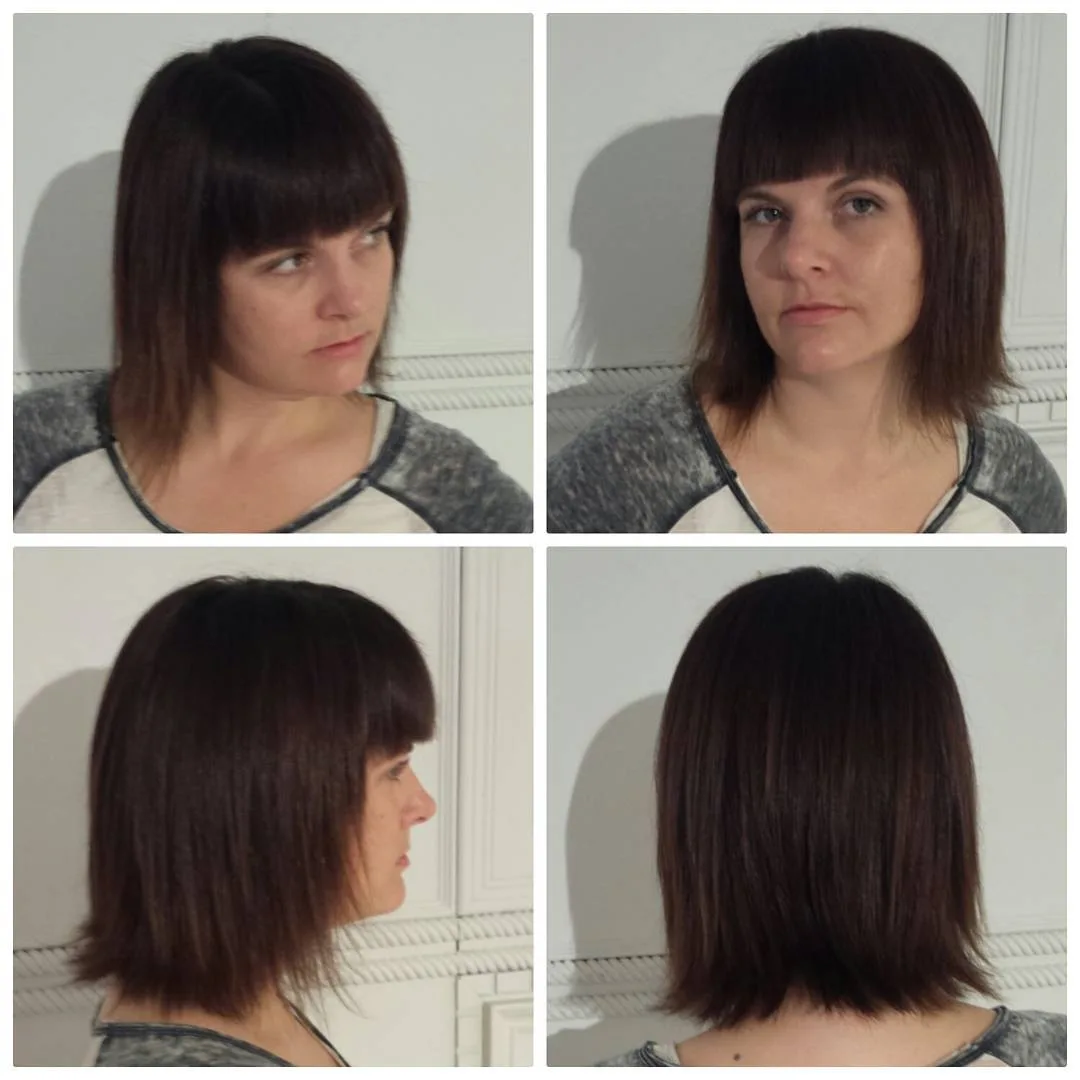 Brown Short Shag Hair Style