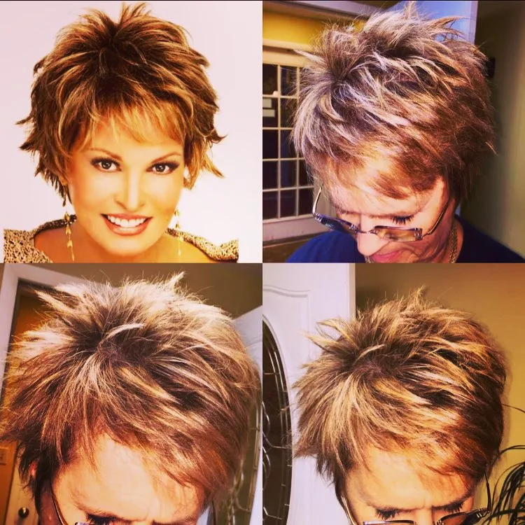 Copper Short Shag Hair Style