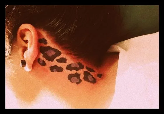 Leopord Tattoo On Hairline
