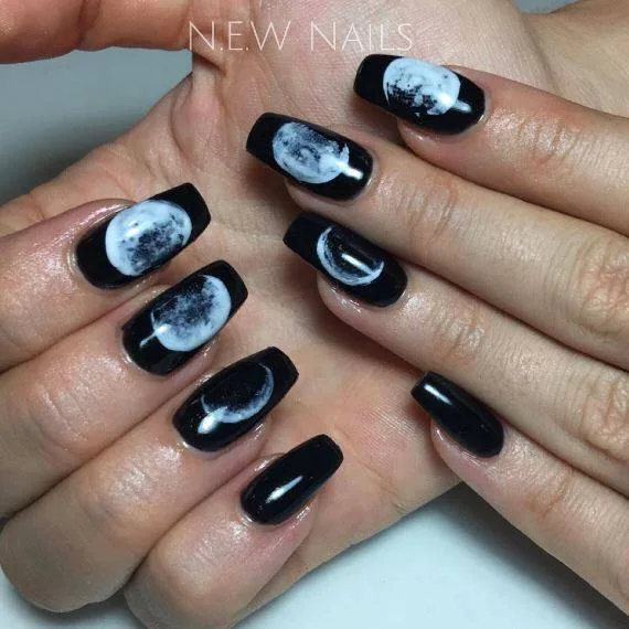 Moon On Nails Awesome Artistic Nails