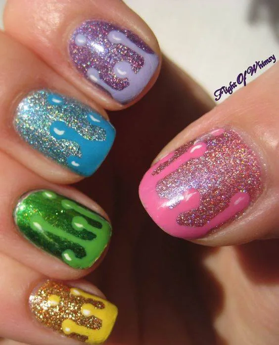 Sassy Shimmer Nail Art