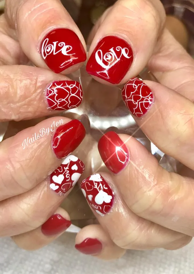 Swanky Red Nails