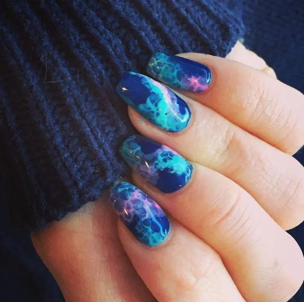 Trendy Bluish Nails