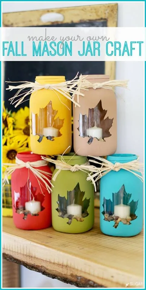 Eye Catching Fall Masoon Jar Idea