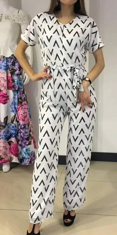 Artistic White Jumpsuit