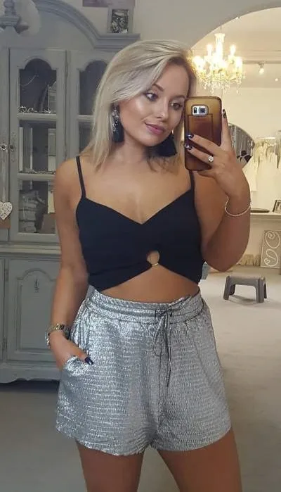 Fabulous Divert Crop And Metallic Shorts