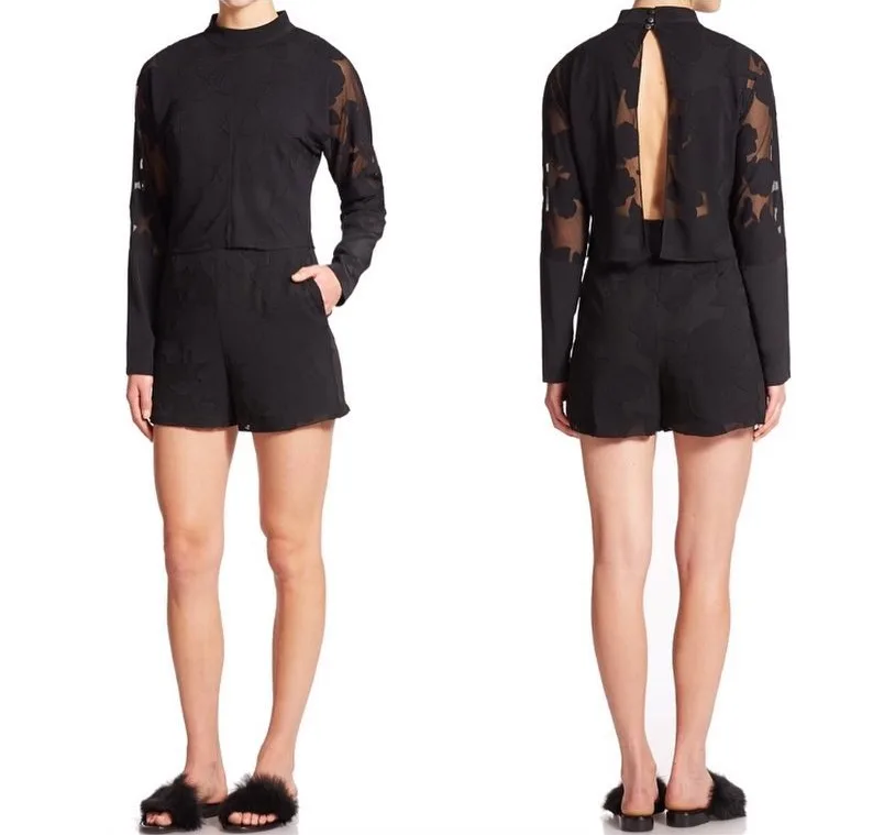 Wonderful Black Lace Romper