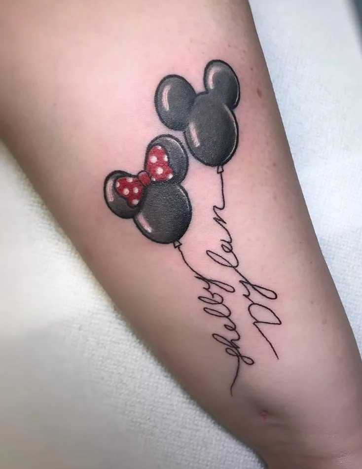 Exclusive Mickey And Minnie Mouse Tattoo