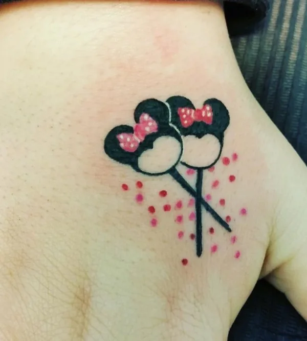 Little Bow Tattoo On Hand