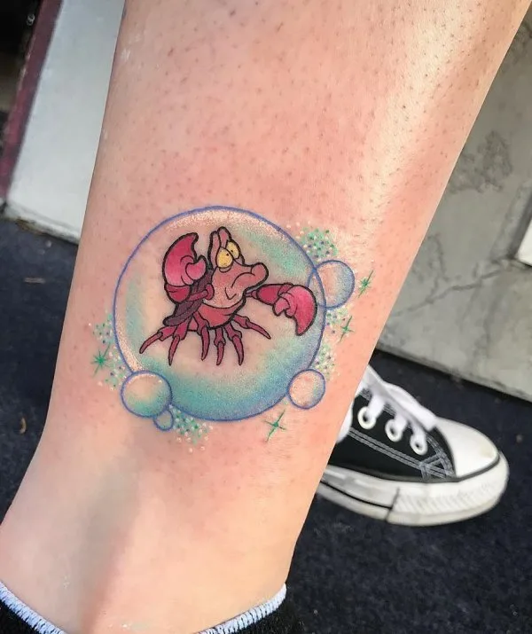 Sebastian Under Bubble Tattoo