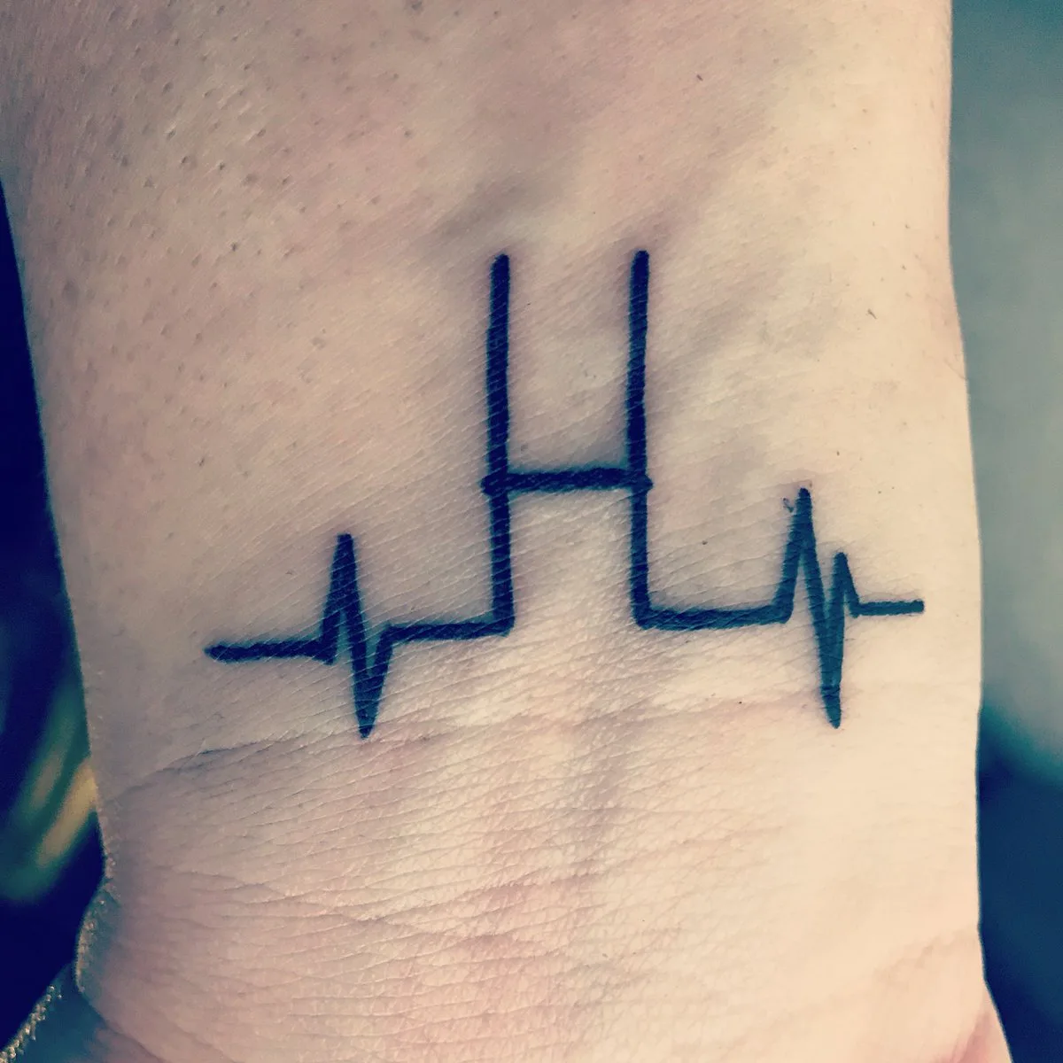 Beautiful Heartbeat Tattoo Design