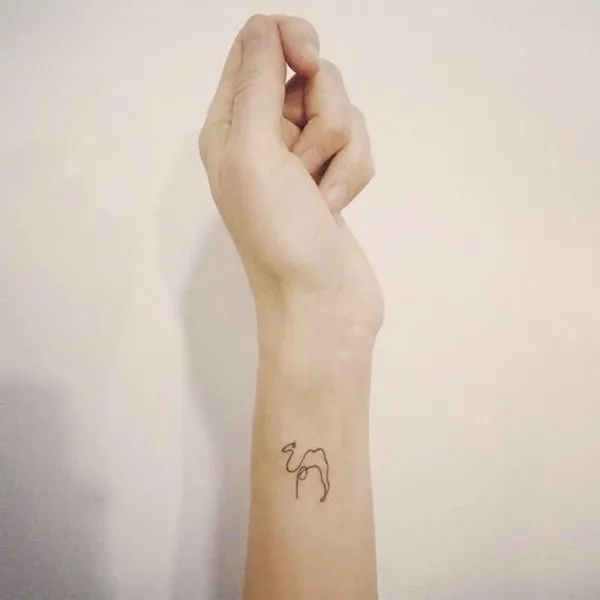 Cute Camel On Forearm.