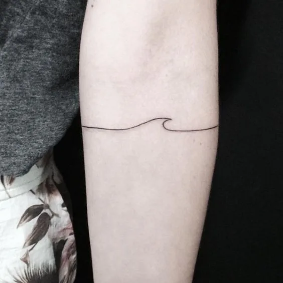 Exquisite Wave Tattoo.