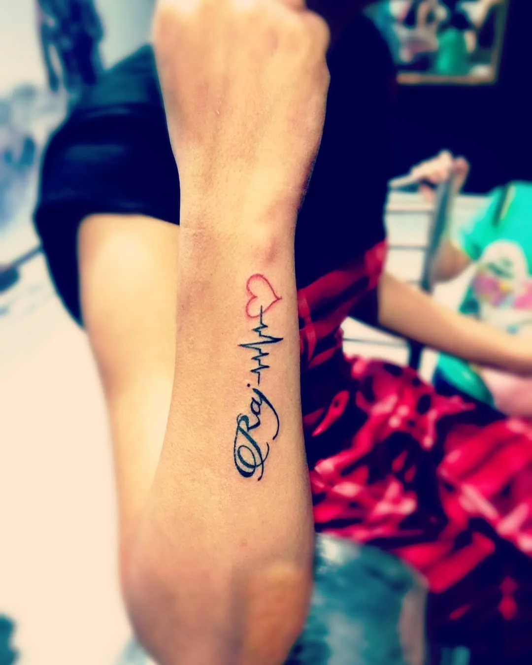 Lifeline Heartbeat Tattoos.