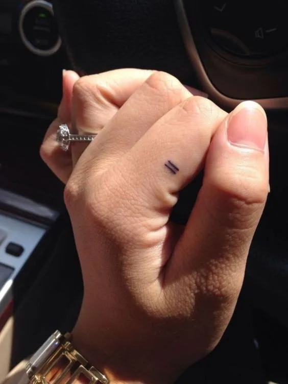 Tattoo Symbolising Equality.