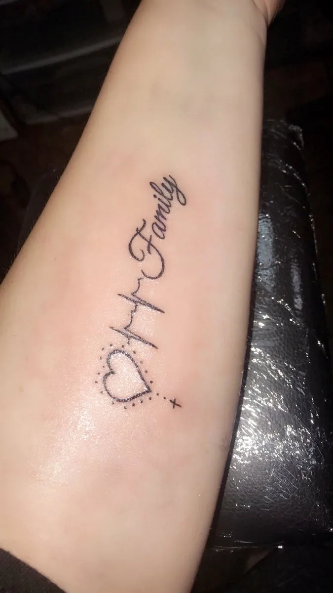 This Tattoo Shows The Love And Faith To Family.