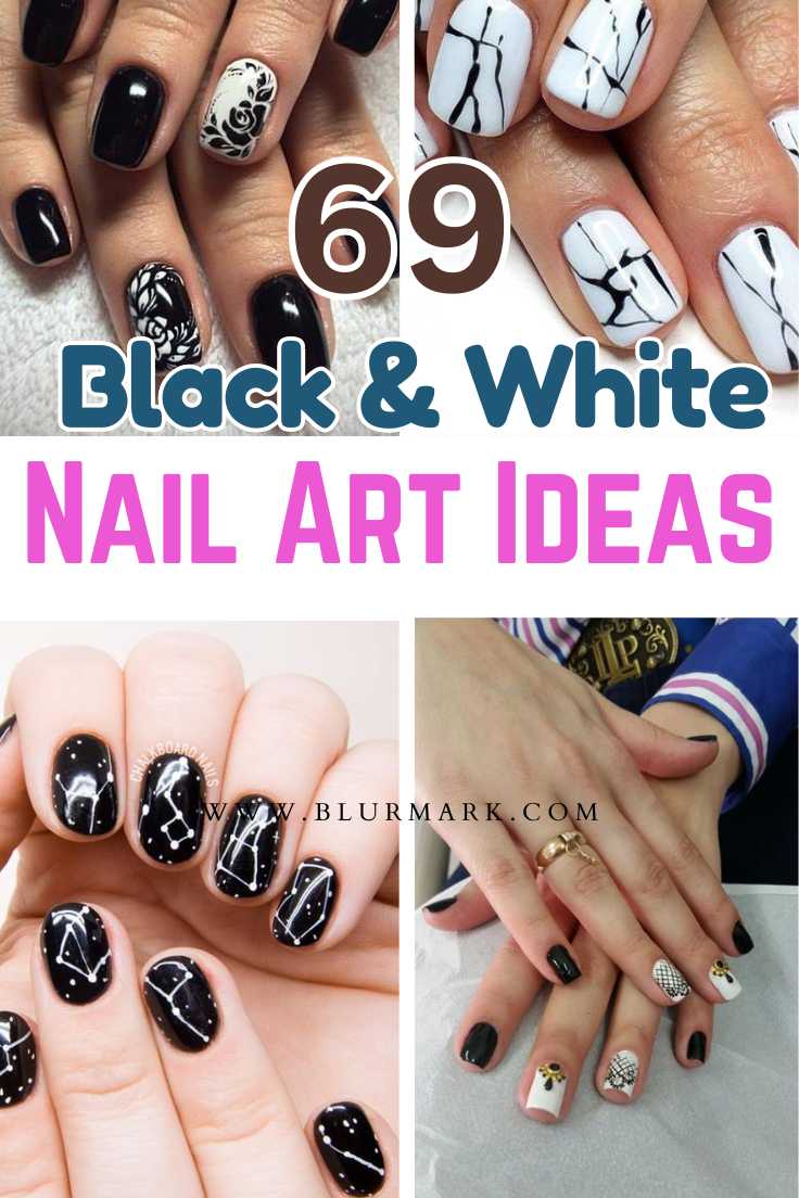 Black And White Nail Designs