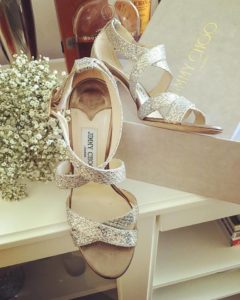 Glitter Evening Sandals