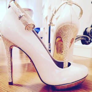 High Heel Closed Toe Pumps