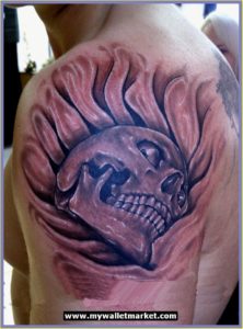 3D Skull Tattoo