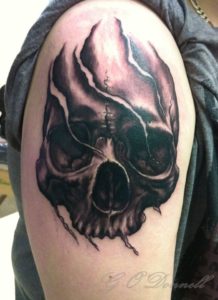 Abstract Skull Tattoo