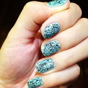 Aqua Nuba Summer Nail Art Design