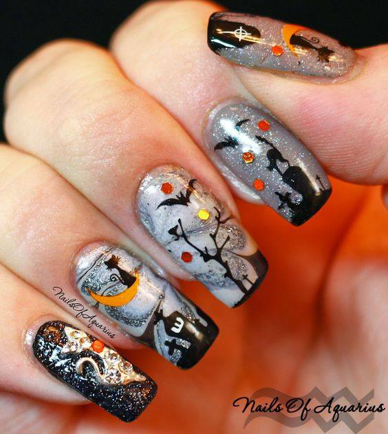Creepy Nail Art Design Ideas For Halloween