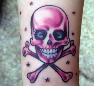 Cute Skull Tattoo Design