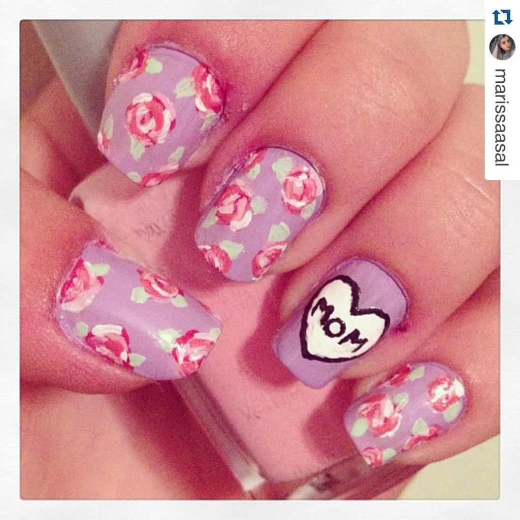 54 Nail Art Ideas To Surprise Your Loving Mom On Mother’s Day Blurmark