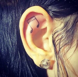 Music Note On Ear