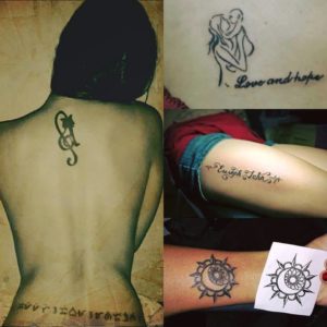 Music Tattoo On Back