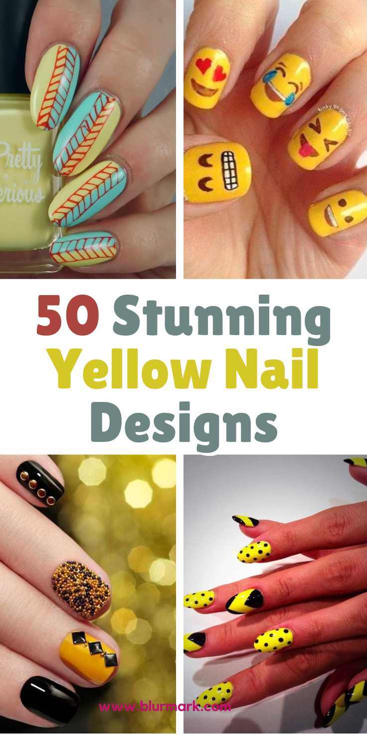 Stunning Yellow Nail Designs