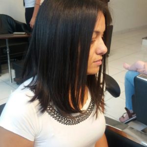 Chic Black Long Bob Cut