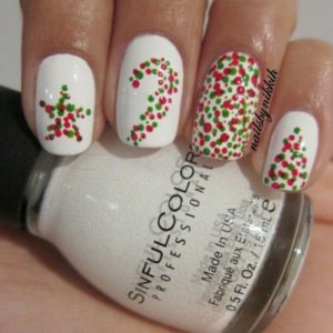 Colorful Polka Dots on White Base