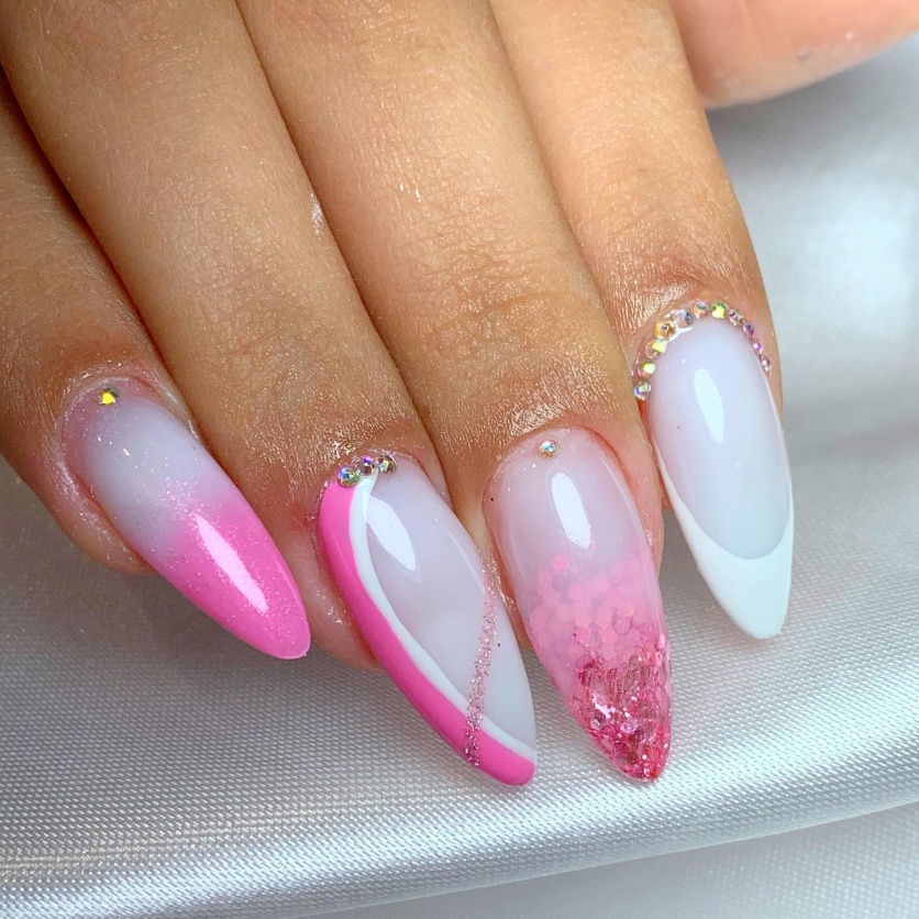 Glamorous Pink Nails