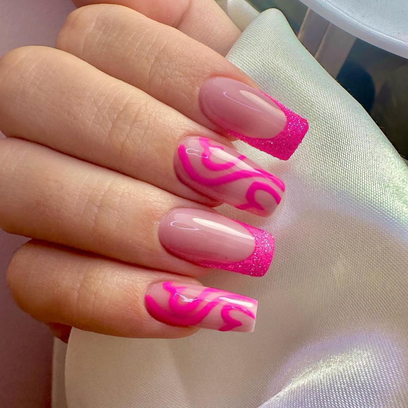 Pink French Manicure