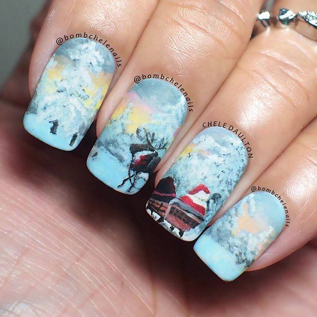 75+ Adorable Holiday Nail Designs To Try This Christmas - Blurmark