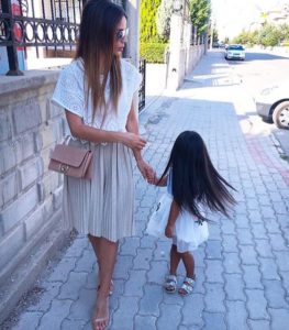 White Top With Midi Skirt