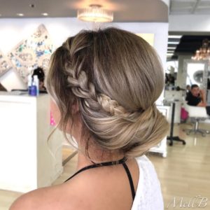 Braided Boho Style Messy Bun