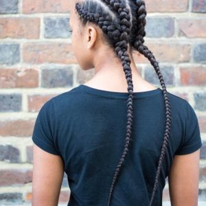 Corn Row Braided Hairstyle