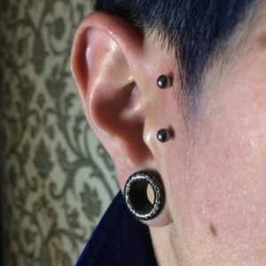 Double Tragus Piercing