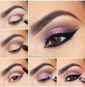 Exotic Glitter Cat Eye Makeup Tutorial