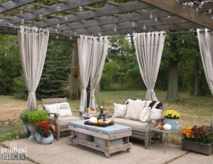 Grey Curtains Perfect Matching With Sofa