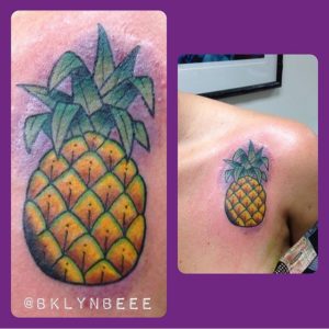 Pineapple Tattoo On Chest