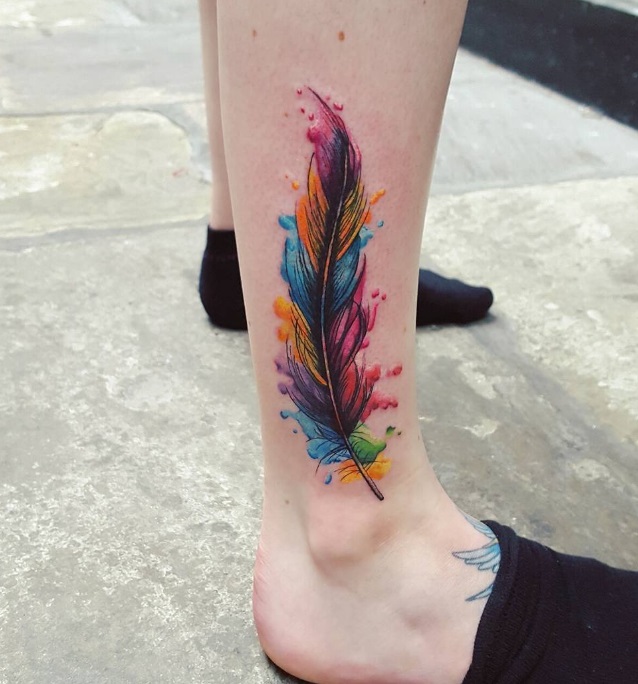 64 Simple And Beautiful Feather Tattoo Idea For Fashion Forwards