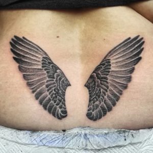 Wings Lower Back Tattoo - Blurmark