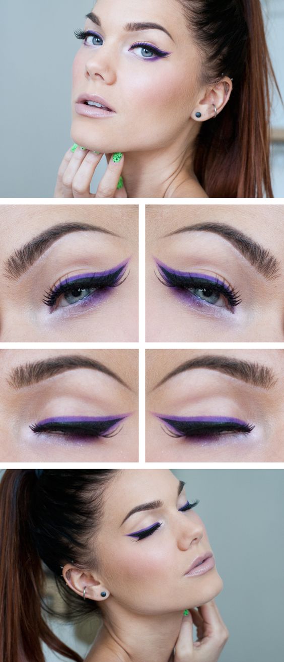 black purple eyeliner