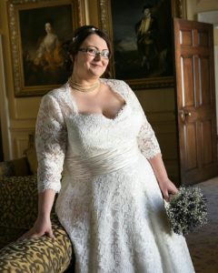 Sweatheart Neckline Plus Size Lace Wedding Gown