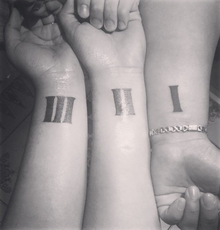 Roman Numerals On Wrist Sibling Tattoos - Blurmark